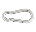 Porte-mousqueton pompier - 60 mm - acier zingué