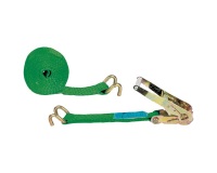 Sangle d'arrimage - avec tendeur à cliquet - crochet ouvert à chaque extémi