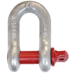 Manille droite - avec piton à œil - acier allié galvanisé - entraxe l : 17