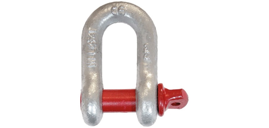 Manille droite - avec piton à œil - acier allié galvanisé - entraxe l : 17