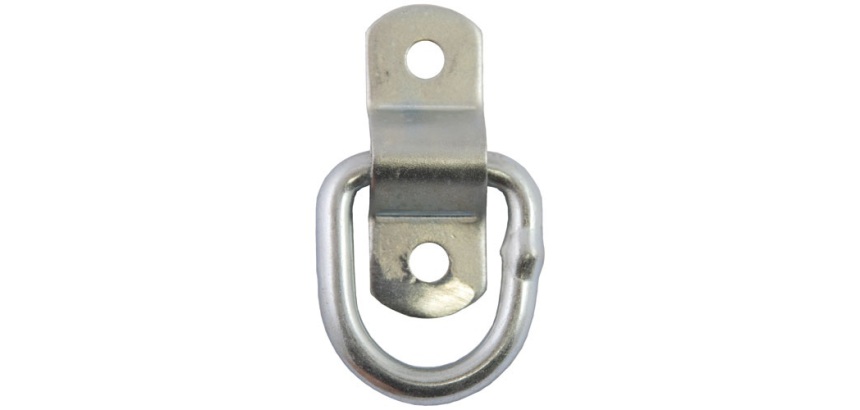 Anneau d'arrimage avec pivot -L : 20 x 54 mm - D6.4 mm - acier zingué - lot de 2