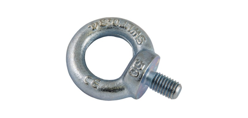 Anneau de levage - mâle - DIN 580 - L : 27 mm -  M16 - D35 mm - acier zingu