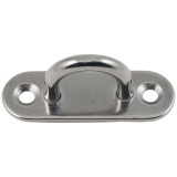 Platine à œil - L : 45 mm - l : 15 mm - D12 mm - ép.5 mm - acier inoxydable