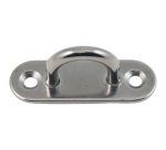 Platine à œil - L : 80 mm - l : 26 mm - D20 mm - ép.8 mm - acier inoxydable