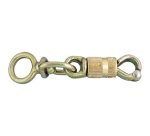 Mousqueton sécurité à touret - résistance 200 Kg - acier zingué - 85 mm