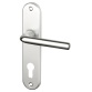 Poignée de porte extérieur - Courchevel - sur plaque - entraxe 165 mm - clé