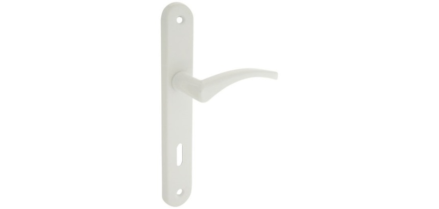 Poignée de porte intérieur - Absolu - sur plaque - entraxe 195 mm - clé L -