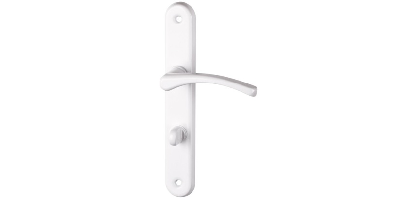 Poignée de porte intérieur - Absolu - sur plaque - entraxe 195 mm - condamn
