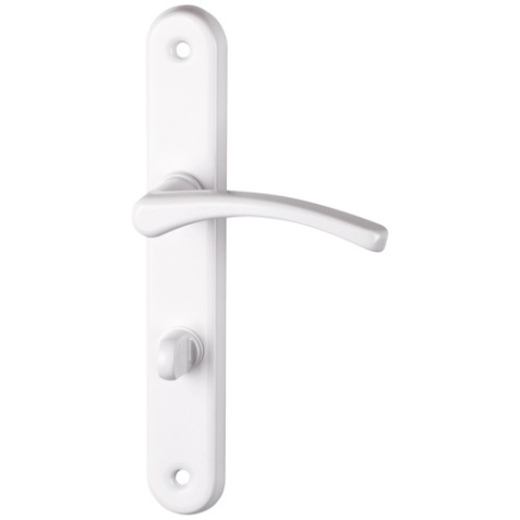 Poignée de porte intérieur - Absolu - sur plaque - entraxe 195 mm - condamn