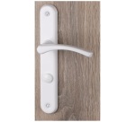 Poignée de porte intérieur - Absolu - sur plaque - entraxe 195 mm - condamn