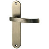 Poignée de porte intérieur - Audace - sur plaque - entraxe 195 mm - finitio