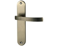 Poignée de porte intérieur - Audace - sur plaque - entraxe 195 mm - finitio