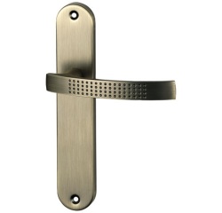 Poignée de porte intérieur - Audace - sur plaque - entraxe 195 mm - finitio