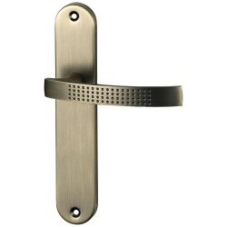 Poignée de porte intérieur - Audace - sur plaque - entraxe 195 mm - finitio
