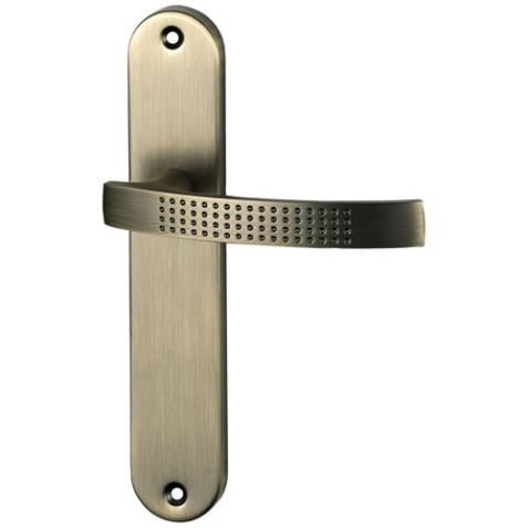 Poignée de porte intérieur - Audace - sur plaque - entraxe 195 mm - finitio