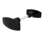 Bouton double de porte extérieur - Chantier - carré de 6 mm - noir