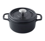 Cocotte en fonte ronde Ø 24 cm noire