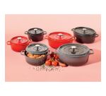 Cocotte en fonte ronde Ø 24 cm noire