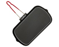 Grill rectangulaire 37 x 22 cm en fonte