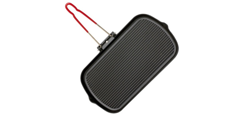 Grill rectangulaire 37 x 22 cm en fonte