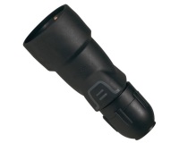 Fiche caoutchouc femelle standard avec terre 16 A - presse-étoupe - IP44 -