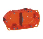 Boite à encastrer - multi-matériaux - Batibox - 2 postes - P : 40 mm -orang