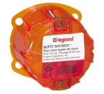 Boîte à encastrer - multimatériaux - Batibox - 1 poste - P: 50 mm - D.67 mm