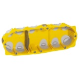 Boite à encastrer - étanche à l'air - BBC - Batibox Energy - 3 postes - P :