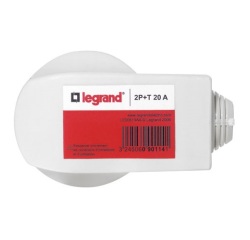 Fiche mâle 2p+t 20A coudé 4600w vrac