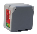 Prise de courant de puissance  20 A - étanche IP 55 - 90x90x65 mm - saillie