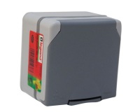 Prise de courant de puissance  20 A - étanche IP 55 - 90x90x65 mm - saillie