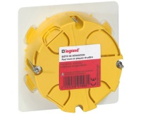 Boîte dérivation à encastrer d.100mm pour plaque de plâtre