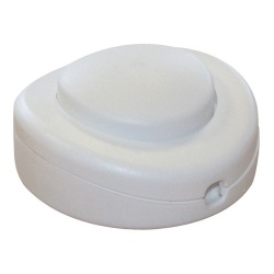 Interrupteur à commande au pied - pour lampe - rond - blanc