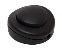 Interrupteur à commande au pied - pour lampe - rond - noir