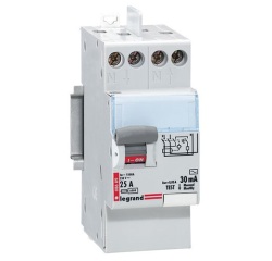 Interrupteur différentiel bipolaire - type AC - 30 mA - 40 A- 2 modules - a