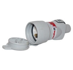 Fiche Plexo étanche IP44 - 16 A - avec terre - femelle avec volet de protec