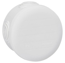 Boite de dérivation - ronde - 70 mm x45 mm - blanc
