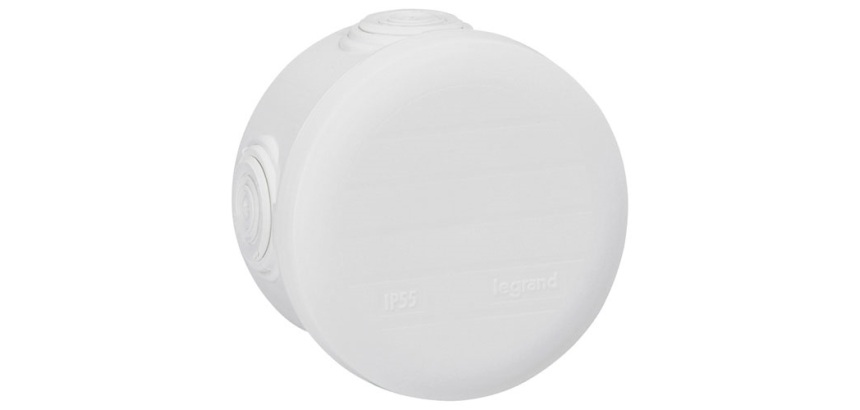 Boite de dérivation - ronde - 70 mm x45 mm - blanc