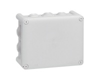 Boîte dérivation 155x110x74 Plexo gris 10 embouts vrac