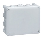 Boîte dérivation 180x140x86 Plexo gris 10 embouts vrac