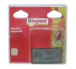 Bouton-poussoir d'appel - intérieur - avec porte-étiquette - 230V - noir