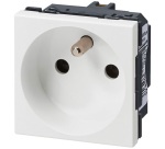 Prise de courant 2P+T - bornes à vis (spécial repiquage) - Mosaic - 2 modul