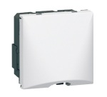 Sortie de câble - Mosaic - avec serre-câble - 2 modules - à composer - blan