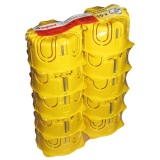 Boite à encastrer - cloisons sèches - Batobox - P : 40 mm - jaune - lot de