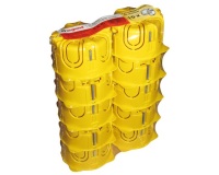Boite à encastrer - cloisons sèches - Batobox - P : 40 mm - jaune - lot de