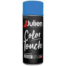 Peinture brillante multi-supports Color Touch Julien - Aérosol de 400 ml, bleu radieux RAL 5019