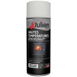 Peinture haute température brillant aérosol 400 ml blanc