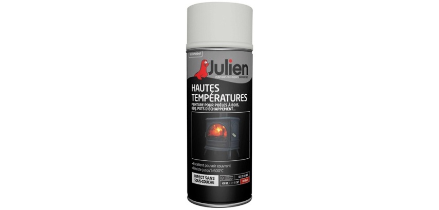 Bombe peinture Haute Température 400 ml - Blanc Brillant