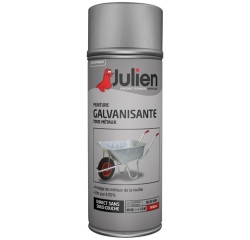 Bombe peinture Galvanisante Tous métaux 400 ml - Gris Brillant