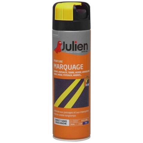 Peinture de marquage Julien - Aérosol de 500 ml, fluo